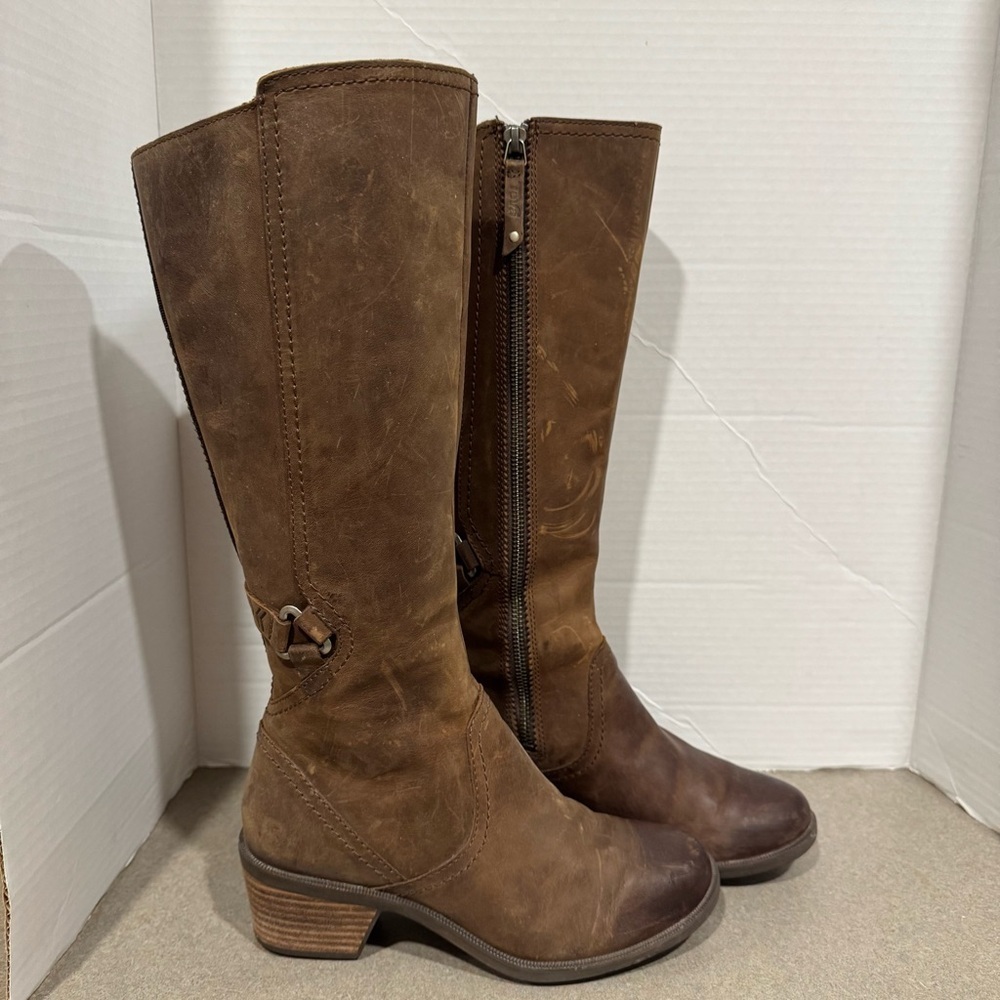 Teva Foxy Women’s Tall Brown Waterproof Riding Boots